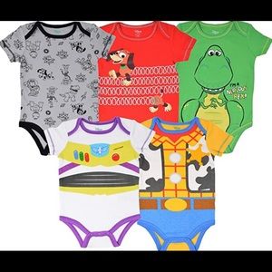 Disney Baby Pixar Toy Story Onesie Set (5 Onesies) 18 months